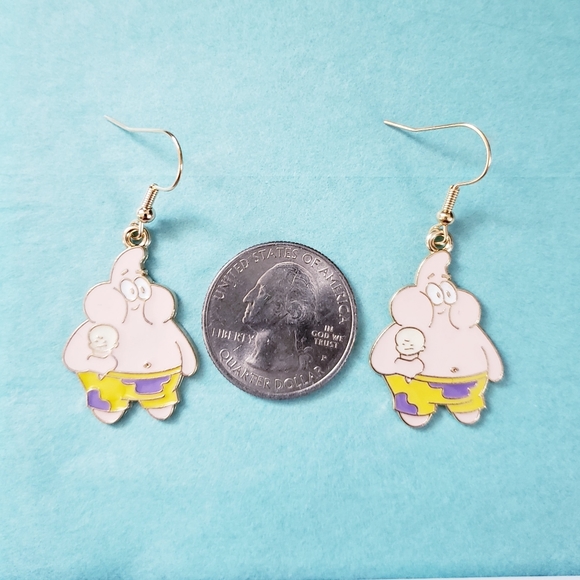 🔮3/$15 Patrick Starr with Ice Cream Earrings - Picture 2 of 4